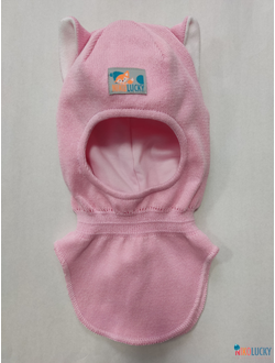 Шапка-шлем 25301-02 х/б подклад, розовый 42-44