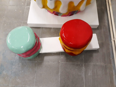 Стол песочница «Тортик» из стеклопластика