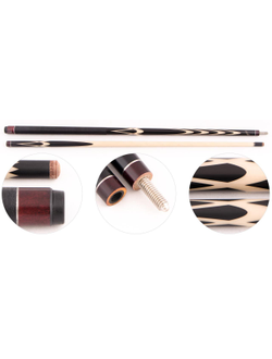 Кий для русского бильярда 2-pc «Cuetec Rus Pro  RP8-6» (черный)