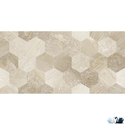 Плитка настенная Eurotile Istambul Beige Decor 30 х 60 см 4810839055173 под мрамор