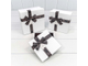 Коробка подарочная с бантом и лентой &quot;Best wishes for you&quot; (белая), 17*17*8см