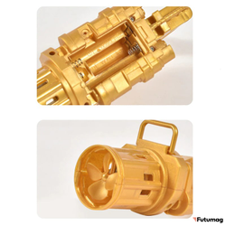 МАШИНКА ДЛЯ СОЗДАНИЯ МЫЛЬНЫХ ПУЗЫРЕЙ ПУЛЕМЕТ ЗОЛОТОЙ