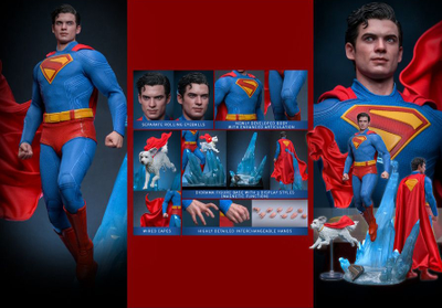 ПРЕДЗАКАЗ - Супермен (Дэвид Коренсвет, "Супермен" 2025 г)  - Коллекционная ФИГУРКА 1/6 Superman & Krypto (MMS812) -  Hot Toys ?ЦЕНА: 39800 РУБ.?