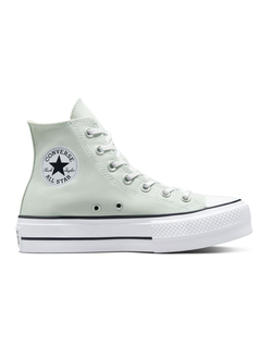 Кеды Converse Lift Platform зеленые высокие