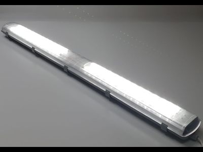 Светильник светодиодный СПО114–56 ЭКО IP65 1200х150х110 34Вт, 4 300 Лм.  Для Внутренних помещений, Подвалов, Парковок, Опал, Призма.