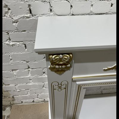 Электрокамин Византия WTG патина с очагом Sparta 25.5 LED