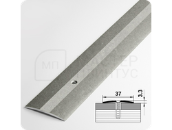 Порог одноуровневый c открытым крепежом Лука ПС 03.2700.055 Бетон классик