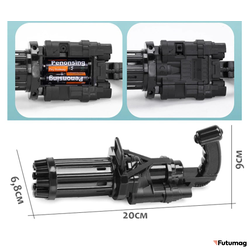 МАШИНКА ДЛЯ СОЗДАНИЯ МЫЛЬНЫХ ПУЗЫРЕЙ ПУЛЕМЕТ ЗОЛОТОЙ