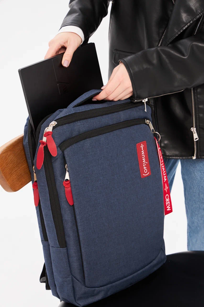 Рюкзак сумка для ноутбука 15.6 - 17.3 дюймов Optimum, синий