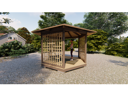 Деревянная беседка НЕПТУН