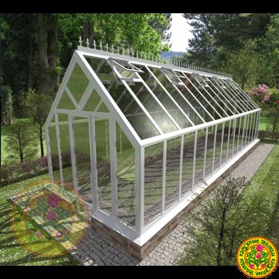 Базовая комплектация теплицы из стекла и алюминия ЧЕСТЕРФИЛД  размером 10000 х 3000 мм