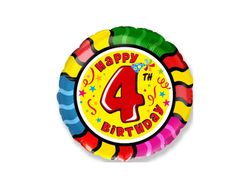 Фольгированный шар "Круг, цифры"