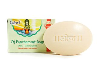 Аюрведическое мыло Одж Панчаамрита, обогащенное аюрведическими маслами (Oj Panchamrut Soap) Ayu Swasthya Produkts -  100 г.