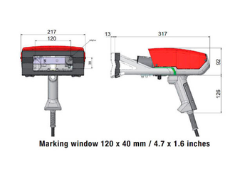 НОВЫЙ портативный аппарат для ударно-точечной маркировки промышленной серии e10-p123