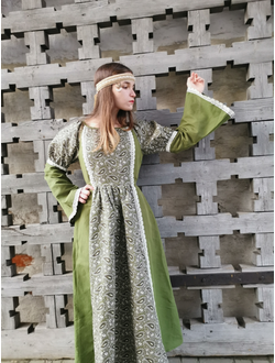 Платье славянское льняное