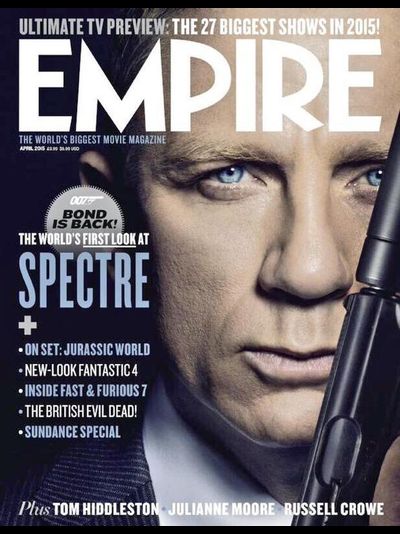EMPIRE Magazine April 2015 Spectre, Daniel Craig, Иностранные журналы о кино в России, Intpressshop