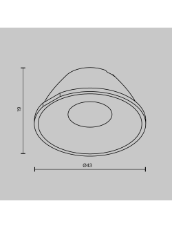 Линза для серии Round 12W 36°, LensCD43-36
