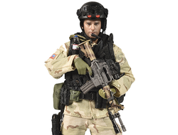 Сержант отряда "Дельта" военного спецназа  США ("Падение Черного Ястреба") - Коллекционная фигурка 1/12 scale US Delta Special Force - master sergeant (LW005) - Crazy Figure