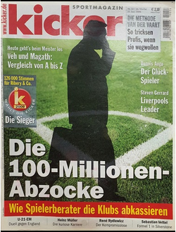 Kicker Magazine 22 June 2009 Иностранные журналы о футболе, Спортивные иностранные журналы, Intpress
