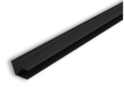 Планка угловая  ЁЛОЧКА, для стеновых панелей  толщиной 6мм. L-600мм  ЧЁРНАЯ