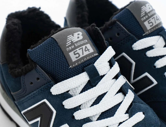New Balance 574 Dark Blue Big Size С Мехом