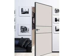 Дверь без наличников 710 с Black кромкой