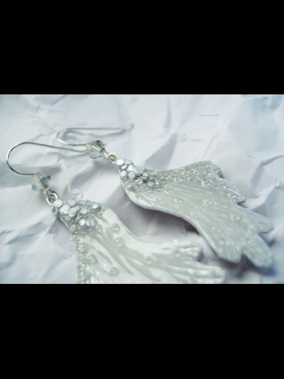 "Крылышки Облачной Феи", серьги в стиле фэнтези