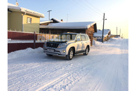 Защита порогов и переднего бампера для Toyota Land Prado 150