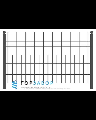 Металлическая секция сварного забора SZ15-05 со склада в Москве