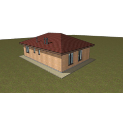 Одноэтажный дом с двумя спальнями 83м² (S46)