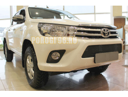Защита радиатора Toyota Hilux 2015- black PREMIUM