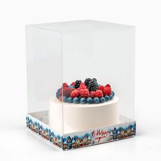 Коробка для кондитерских изделий «Снежный город», 15 х 15 х 20 см