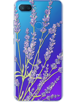 Чехол для Xiaomi с цветочным дизайном Лаванда №136