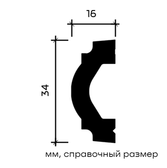 Молдинг 6.51.389 - 34*16*2000мм