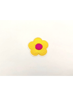 Термоаппликация цветок,  белые