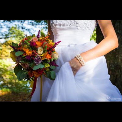 Букет невесты &amp; Бутоньерка № 1351