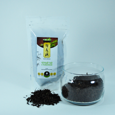 Черный чай с добавками "С розмарином" 100г