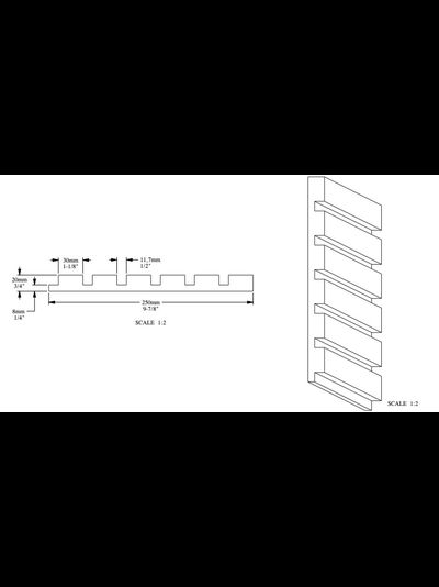 Декоративная стеновая 3D панель из полиуретана Orac Decor W111 BAR