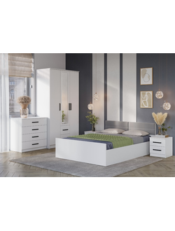 Спальный гарнитур «Фьюжн» белый (BTS)