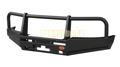 Передний силовой бампер серии Туризм на Mitsubishi Pajero Sport II 2008-2013 (02.030.01)