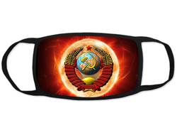 Тканевая защитная маска на лицо СССР №1