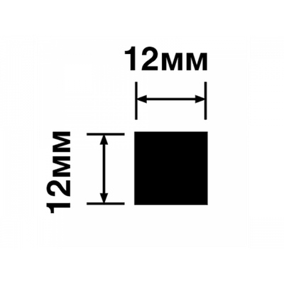 Молдинг D12V1 S369 ПОЛИСТИРОЛ HI WOOD 12мм х 12мм х 2,7м.