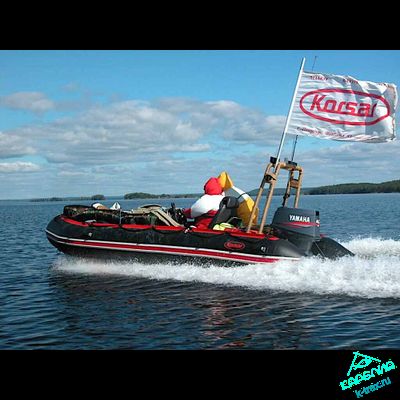 Лодка ПВХ Мнев и К Korsar Командор KMD-470 Чёрный