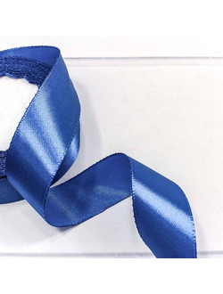 Лента атласная 25мм (40, синяя), 22,9м