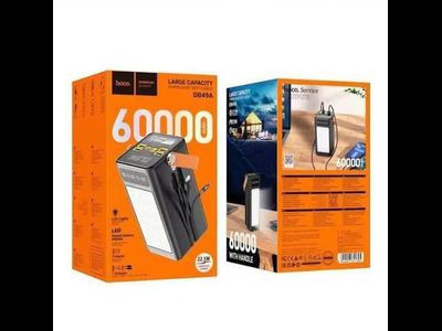 Power Bank HOCO DB49A 60000mAh PD 22.5W QC Fast Charge Black