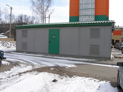 Двух трансформаторная утепленная КТП