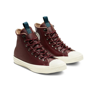 Кеды Converse All Star Leather Desert Storm коричневые высокие кожаные