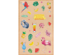 Наклейки пластиковые «Тропики», 10 × 16 см