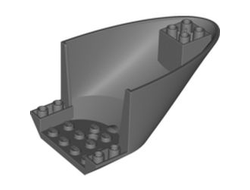 Aircraft Fuselage Aft Section Curved Bottom 6 x 10, Dark Bluish Gray (87616 / 4569417 / 6025392)