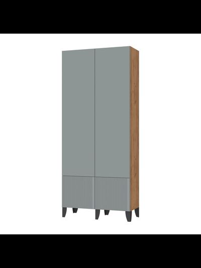 Рея Шкаф РГШ Дуб Крафт Золотой/ МДФ Гранит Софт Матовый